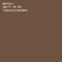 #6F5341 - Tobacco Brown Color Image